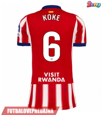 Lacne Ženy Futbalové dres Atletico Madrid Koke #6 2026-27 Krátky Rukáv - Domáci